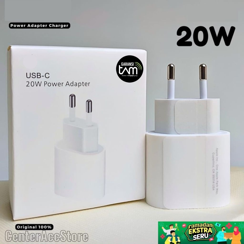 Adapter Charger IP 20W-25W-35W MFI TAM Type C Fast Charger Original
