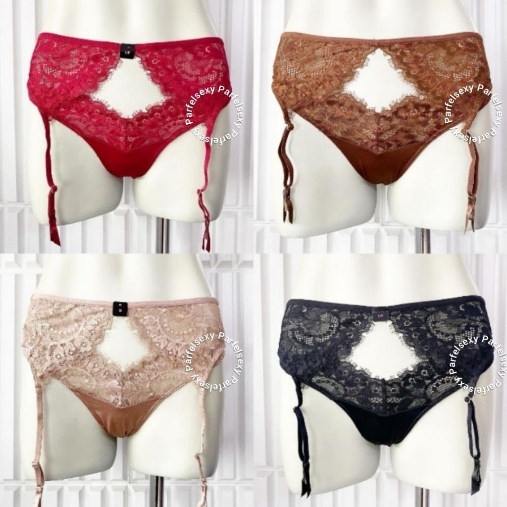 La Senza High Waist Cheeky Garter Panty Celana Dalam Wanita ( Hanya Panty ) M L 11195897