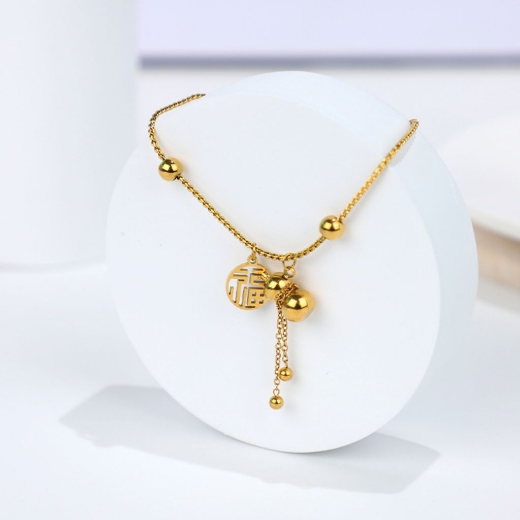 Gelang titanium Serut anti luntur anti karat