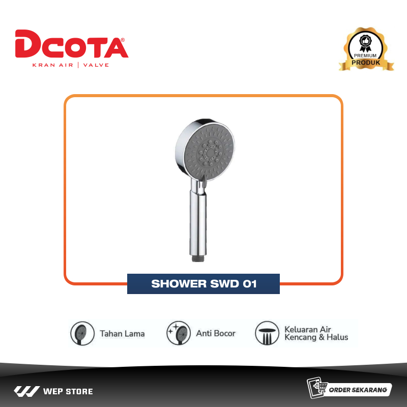 Dcota SWD 01 Hand Shower Mandi Spray 5 Mode Pancuran Sprayer 1/2"
