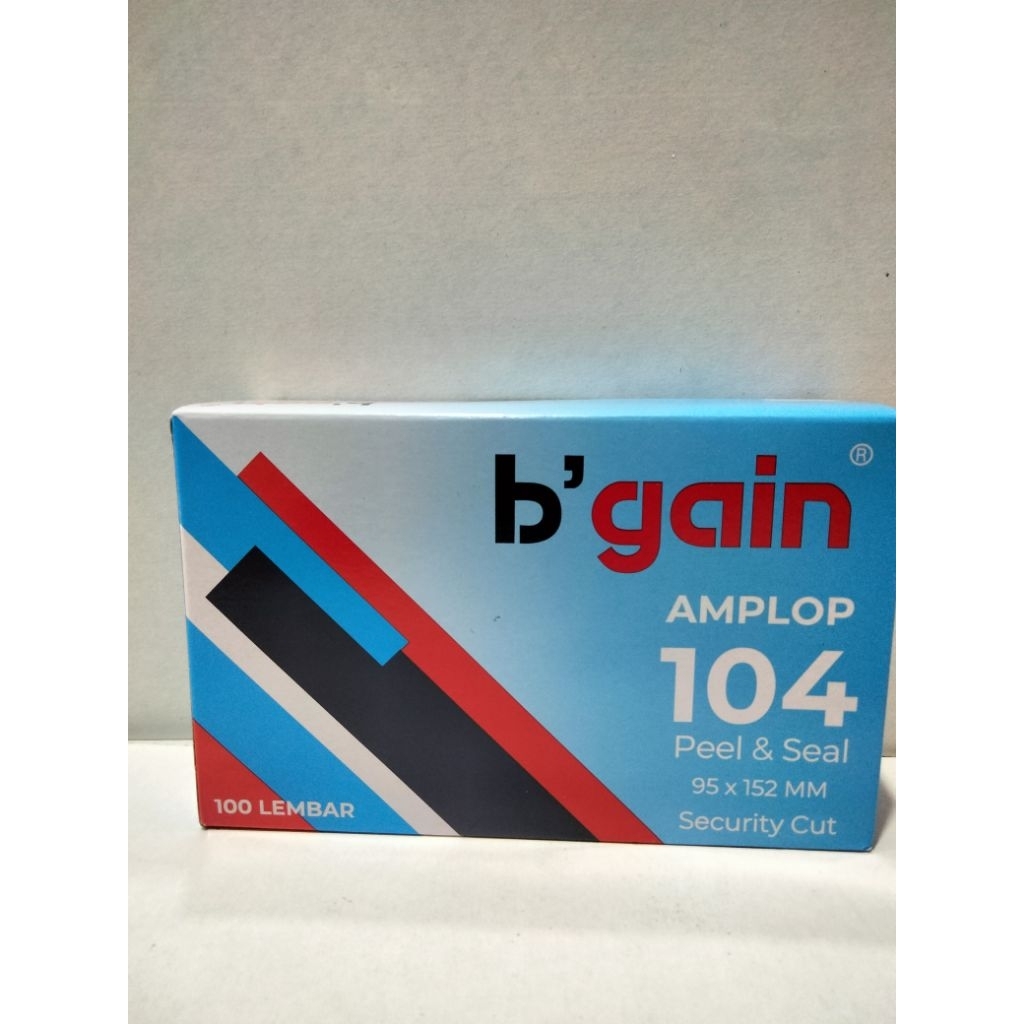

Amplop B'gain ukuran 95 x 152 mm isi 100 lembar