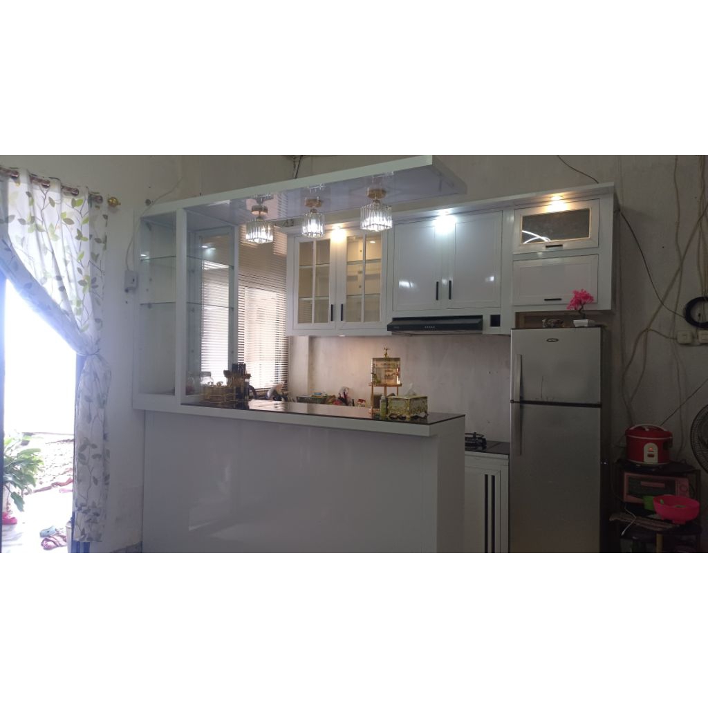 MEJA BAR SET ALUMINIUM/MEJA BAR/ MEJA MAKAN