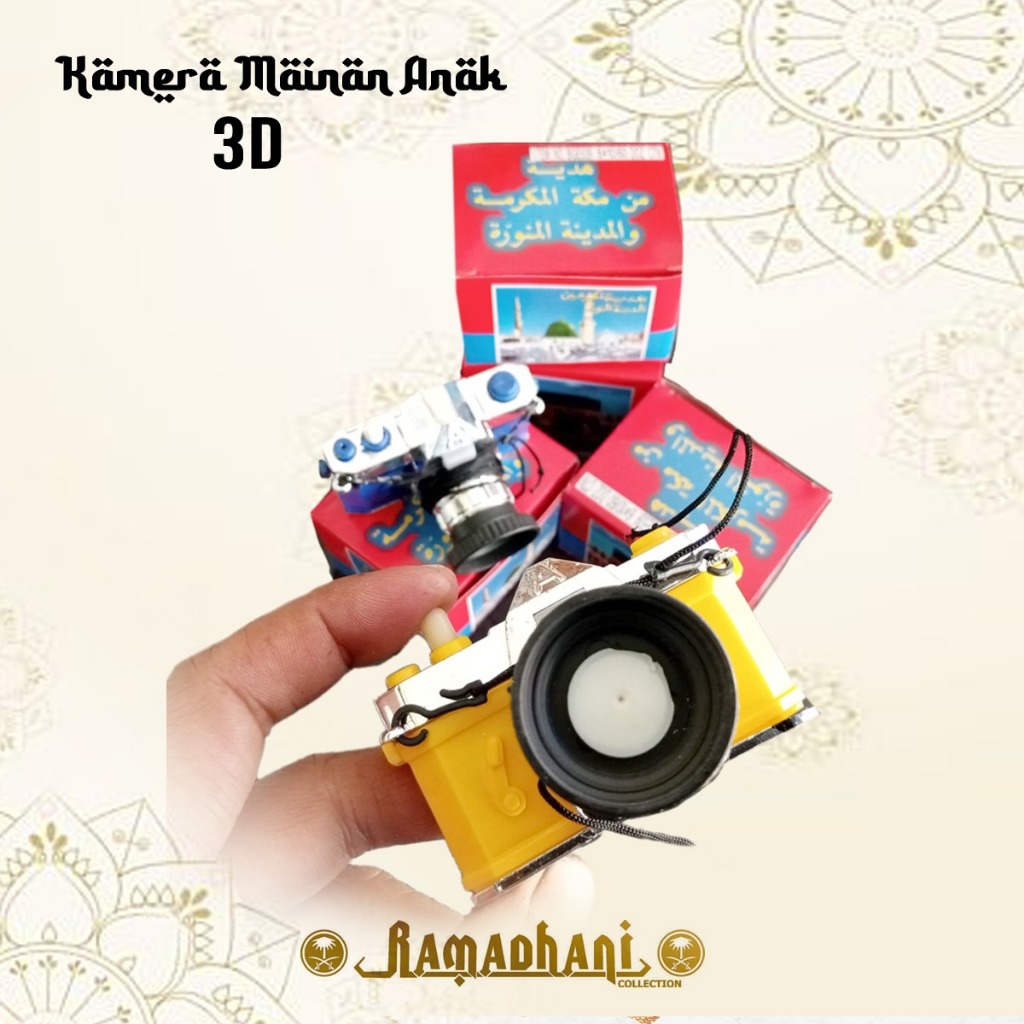Kamera 3D Kamera Mini Mainan Souvenir Haji / Oleh Oleh Haji dan Umroh
