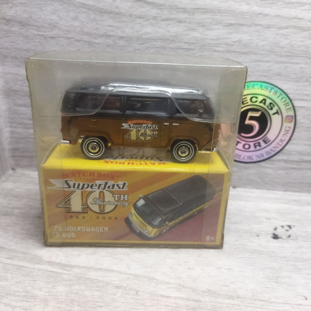 matchbox 40th anniversary vw volkswagen t2 bus