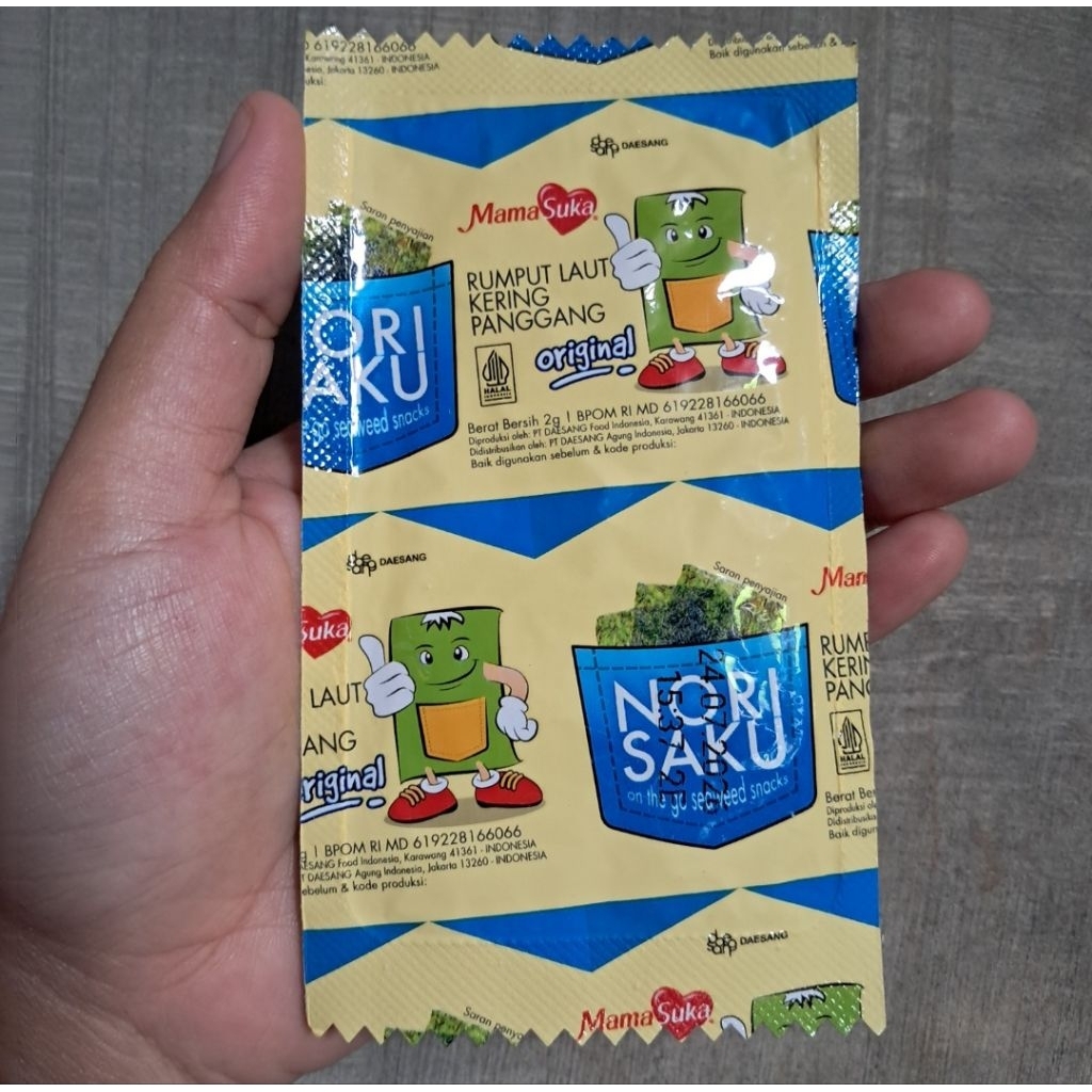 

Nori Saku snack rumput laut Original