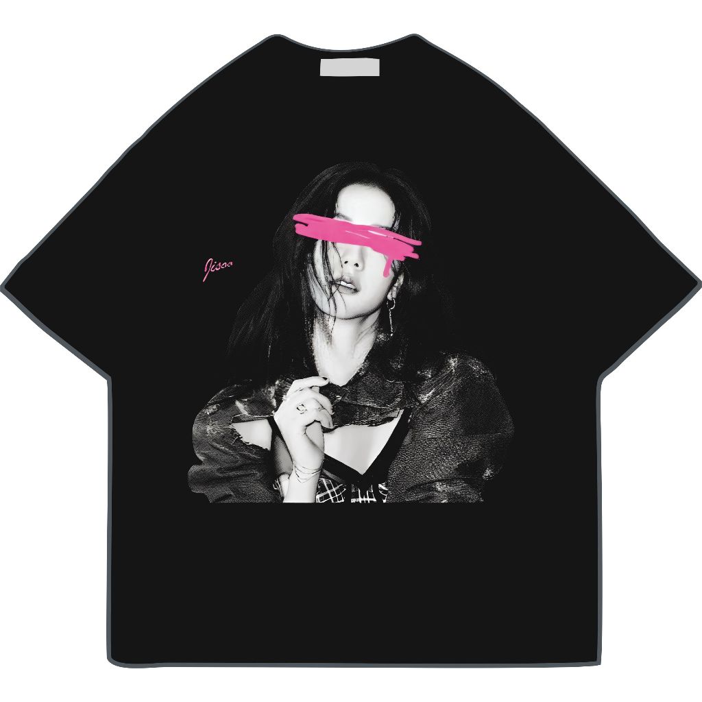 Tshirt BLACKPINK Kaos Kpop Oversize Jisoo / Kaos Jisoo Blackpink