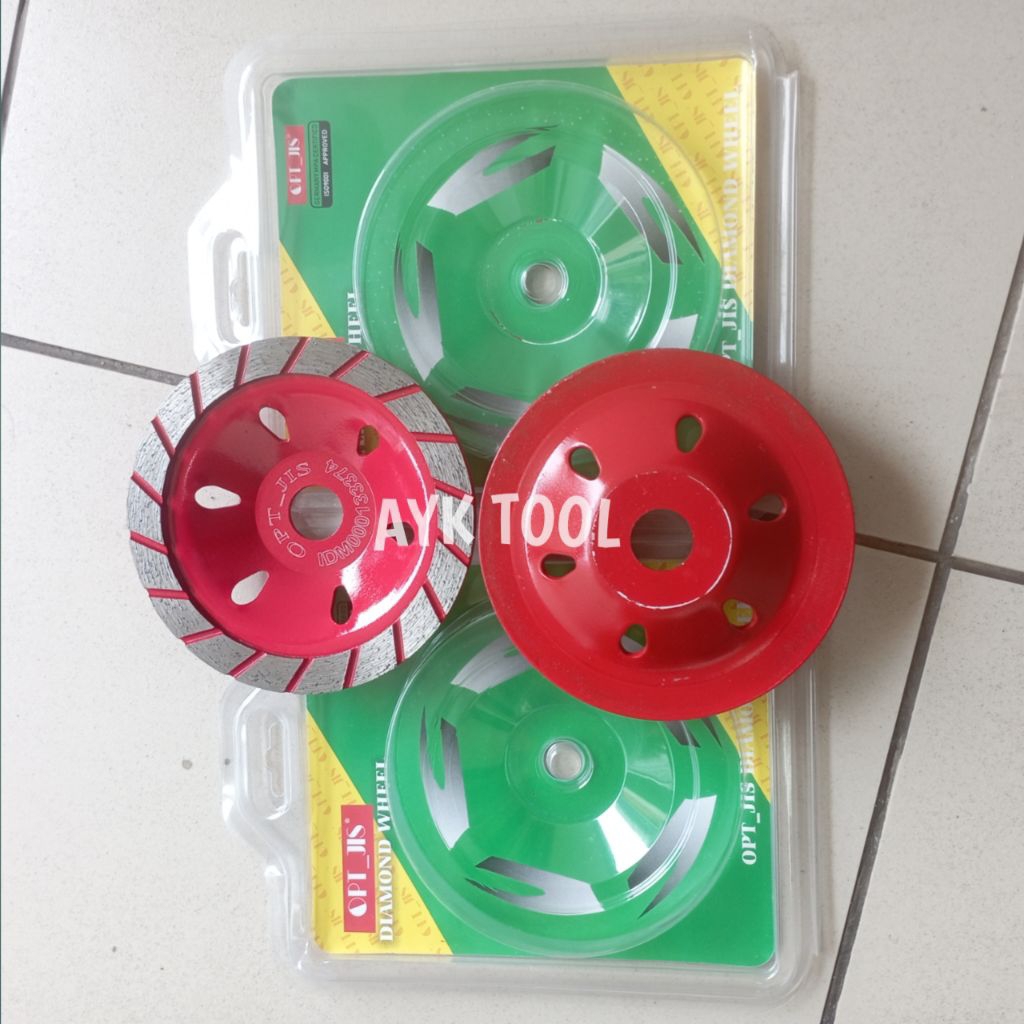 Mata Gerinda Mangkok 4 inch OPT diamond wheel poles/mata gerinda poles