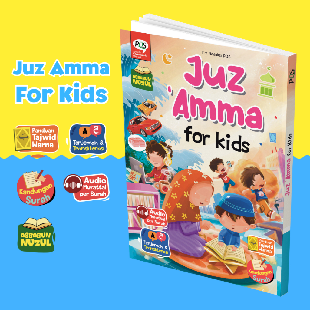 Aisar Buku Juz Amma for Kids – Hafalan Quran Anak Full Colour Bergambar & Tajwid Lengkap