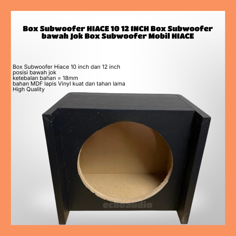 Box Subwoofer HIACE 10 12 INCH Box Subwoofer bawah Jok Box Subwoofer Mobil HIACE