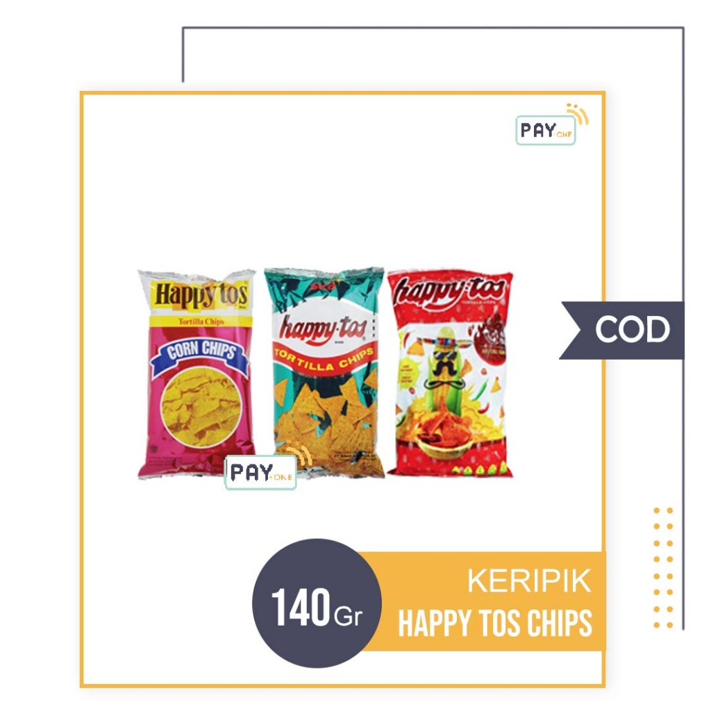 

Happy Tos Merah Hijau Tortilla Chips 140gr HappyTos Corn Chips 140 gr