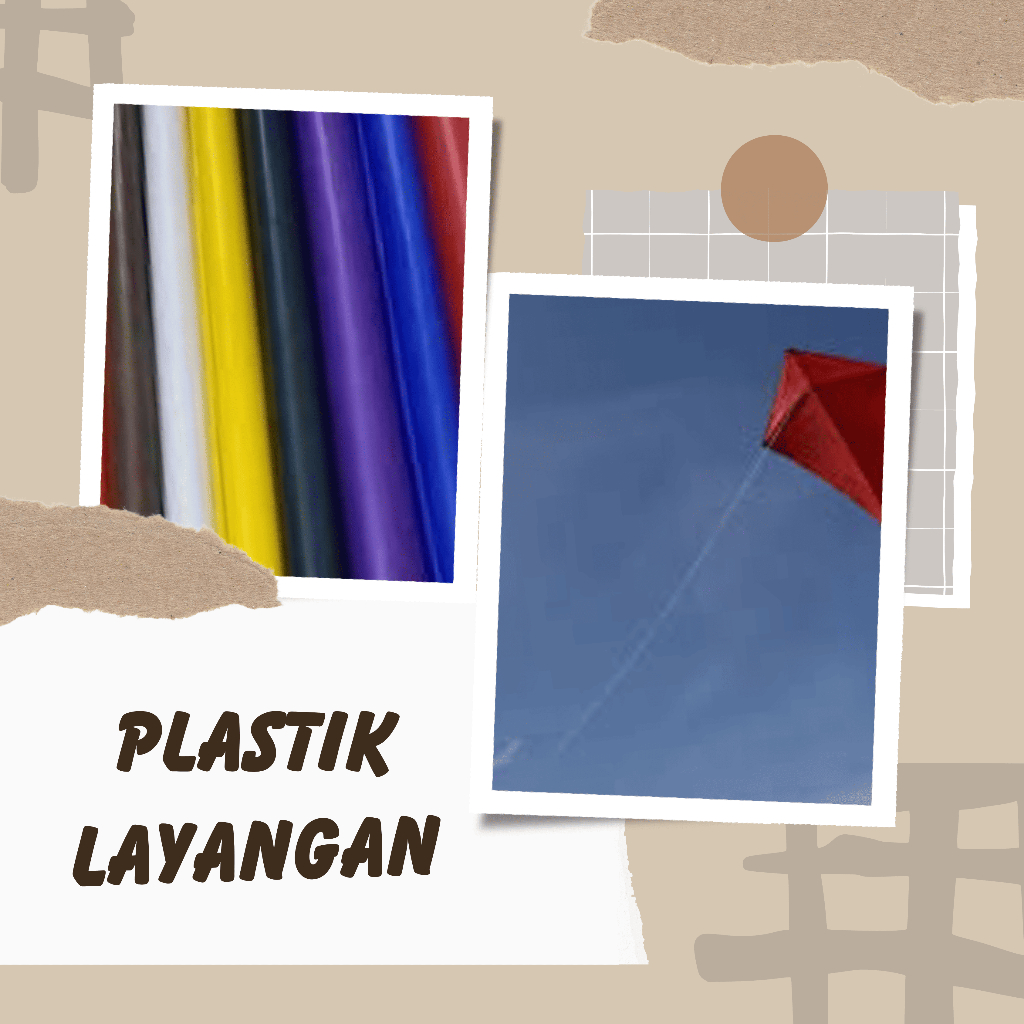 Plastik Layangan Cap ELANG / Plastik Warna Meteran Tebal