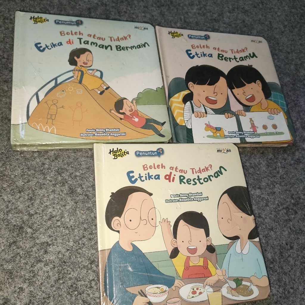 BUKU CERITA ANAK (BOARDBOOK) - SERI HALO BALITA, BOLEH ATAU TIDAK? : ETIKA DI TAMAN BERMAIN; ETIKA D