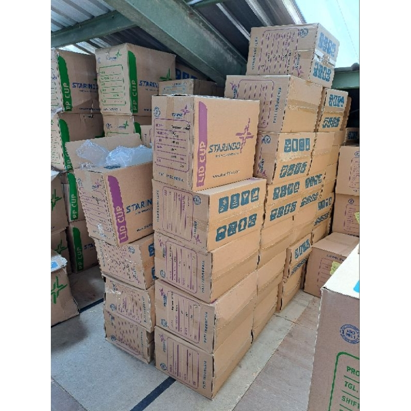 PERDUS Cup Gelas Plastik PET 12oz, 14oz Oval, 16oz SJP + Lid Premium Tebal