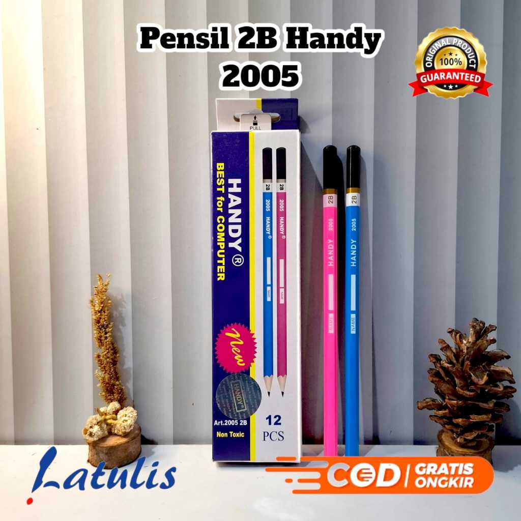 

[12pcs] Pensil 2B handy / pensil murah / pensil handy best computer 2b / pencil handy