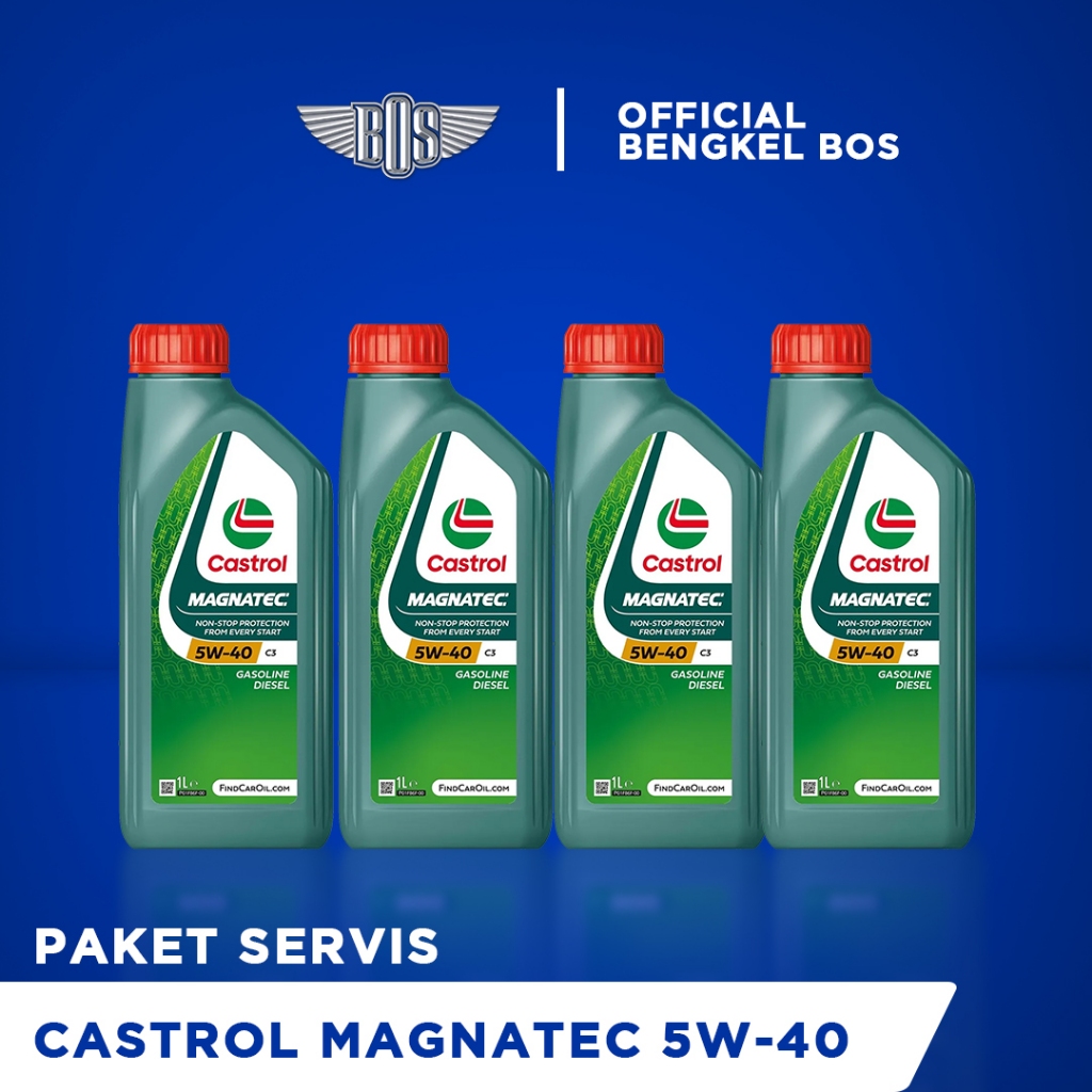Paket Servis & Ganti Oli Castrol Magnatec 5W-40