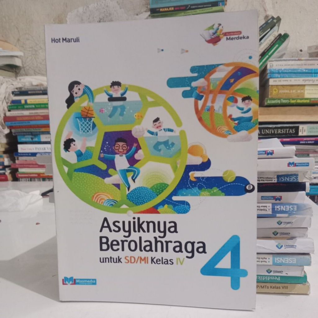 buku Asyik Berolahraga (PJOK) SD kelas 4 penerbit masmedia