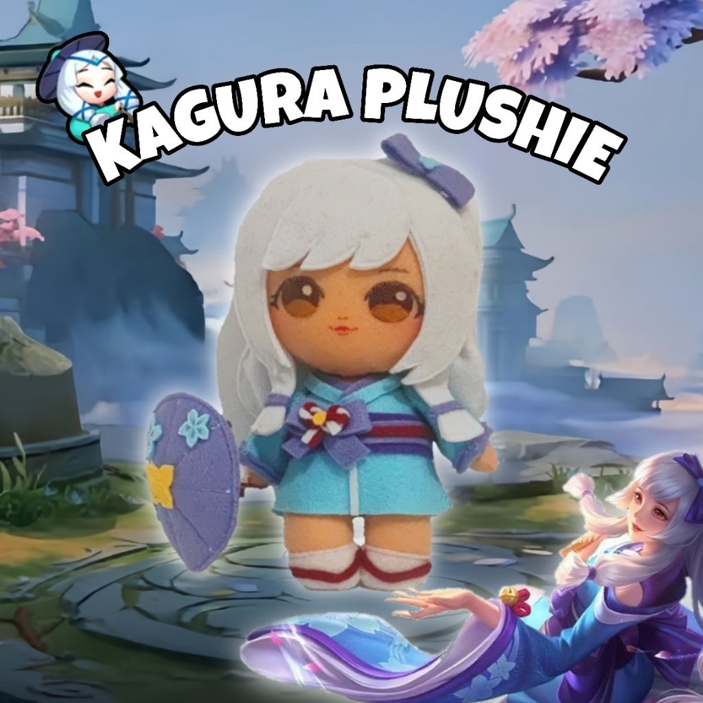 boneka Kagura fan made plushie mobile legends