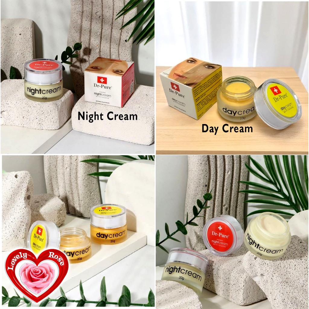 DR PURE NIGHT CREAM | DAY CREAM | DR PURE KRIM SIANG | KRIM MALAM |