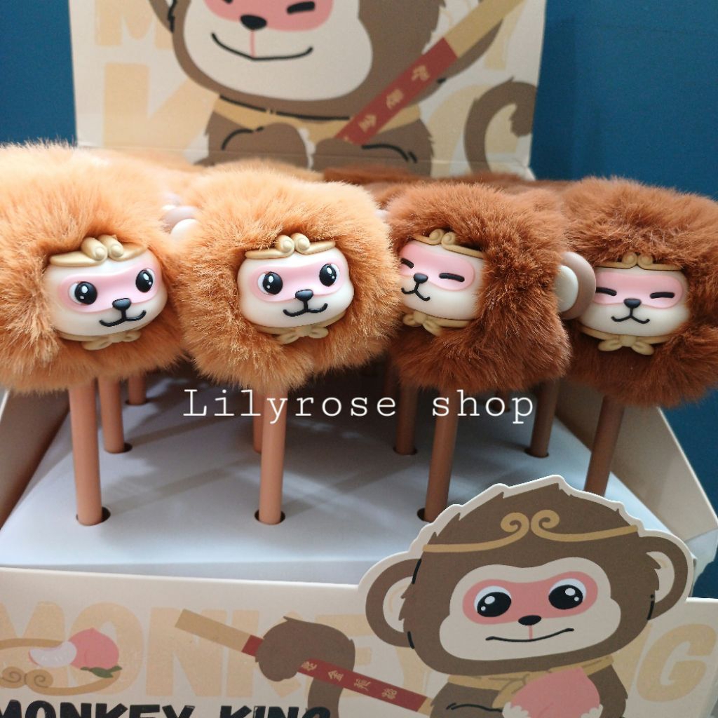 

Pulpen sofun pompom domba panda kucing puppy cats paw monkey king sunwukong sungokong