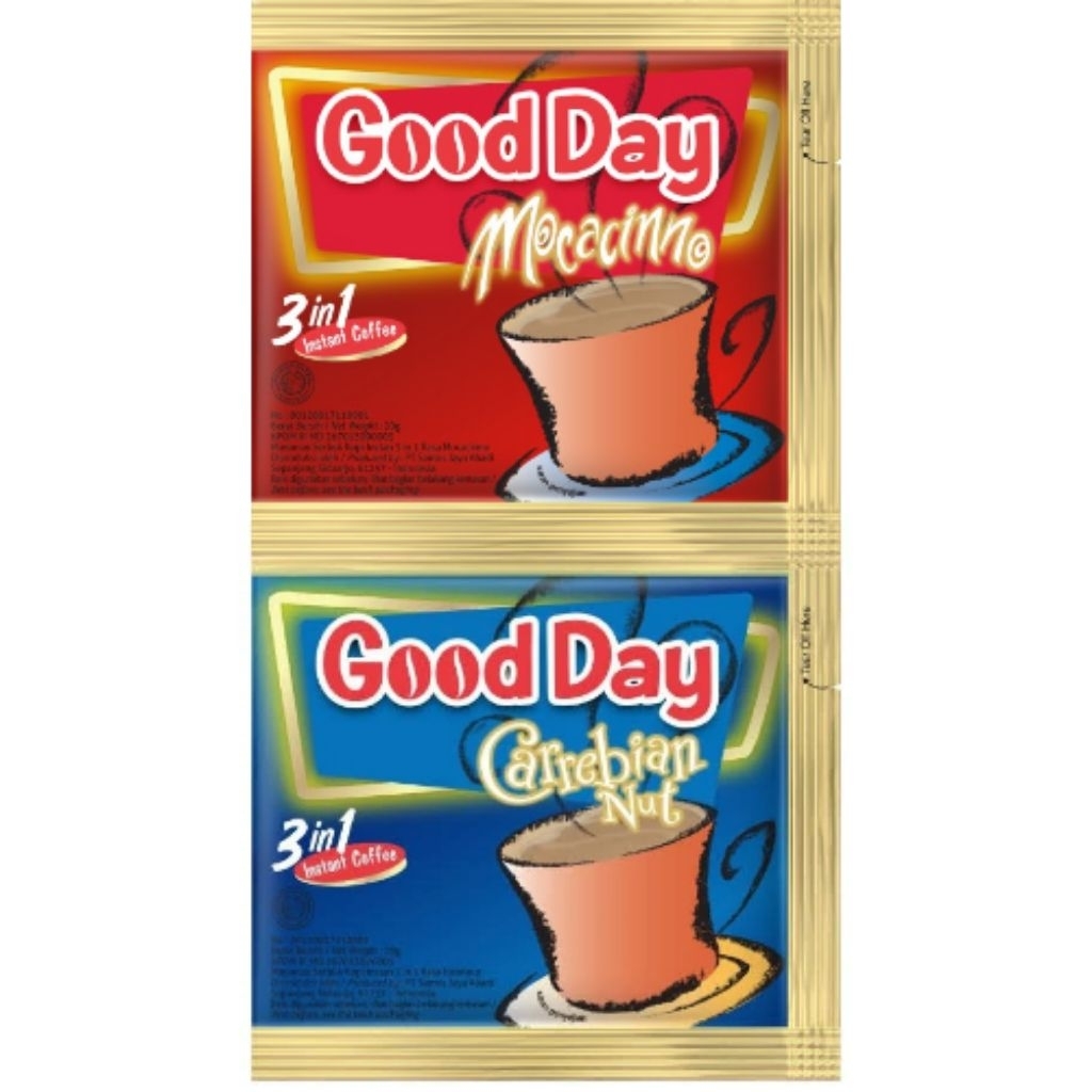 

Kopi Instan Good Day 3in1 20G × 10 Sachet ( 1 Renteng )