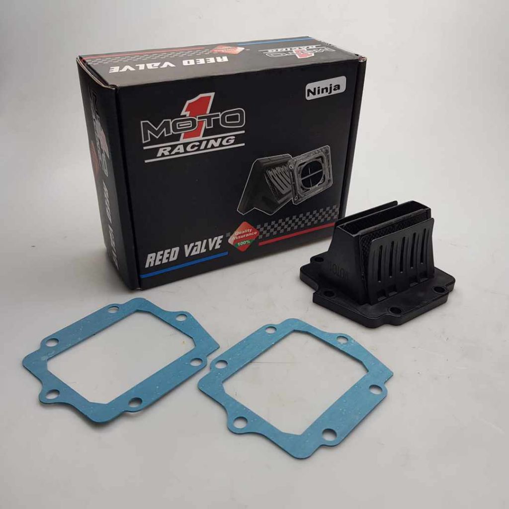 MOTO 1 Reed Valve Rumah Membran Carbon Assy Model VFORCE 4 Ninja R RR SS