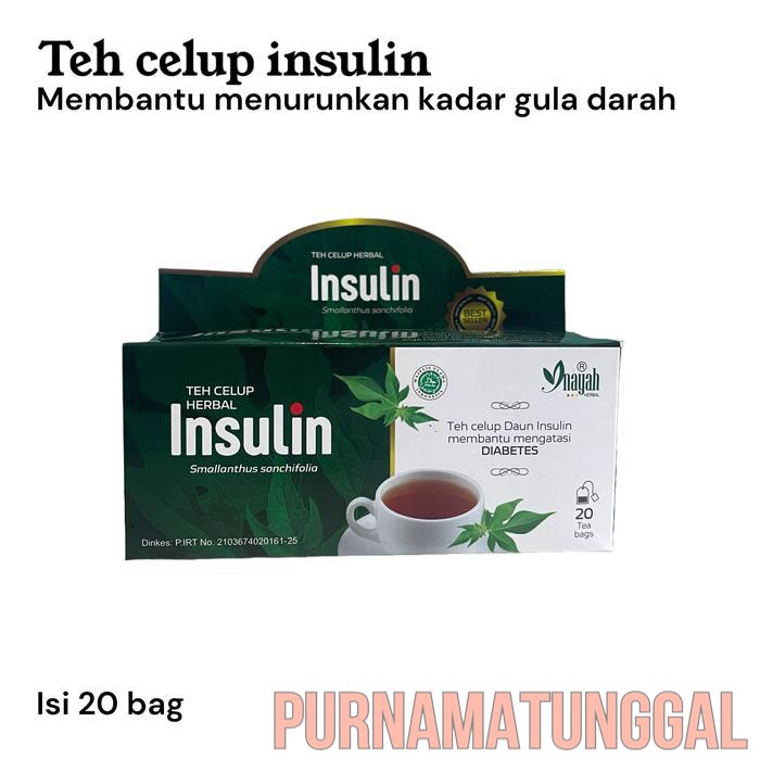 

Teh celup daun insulin inayah Isi 20 kantong