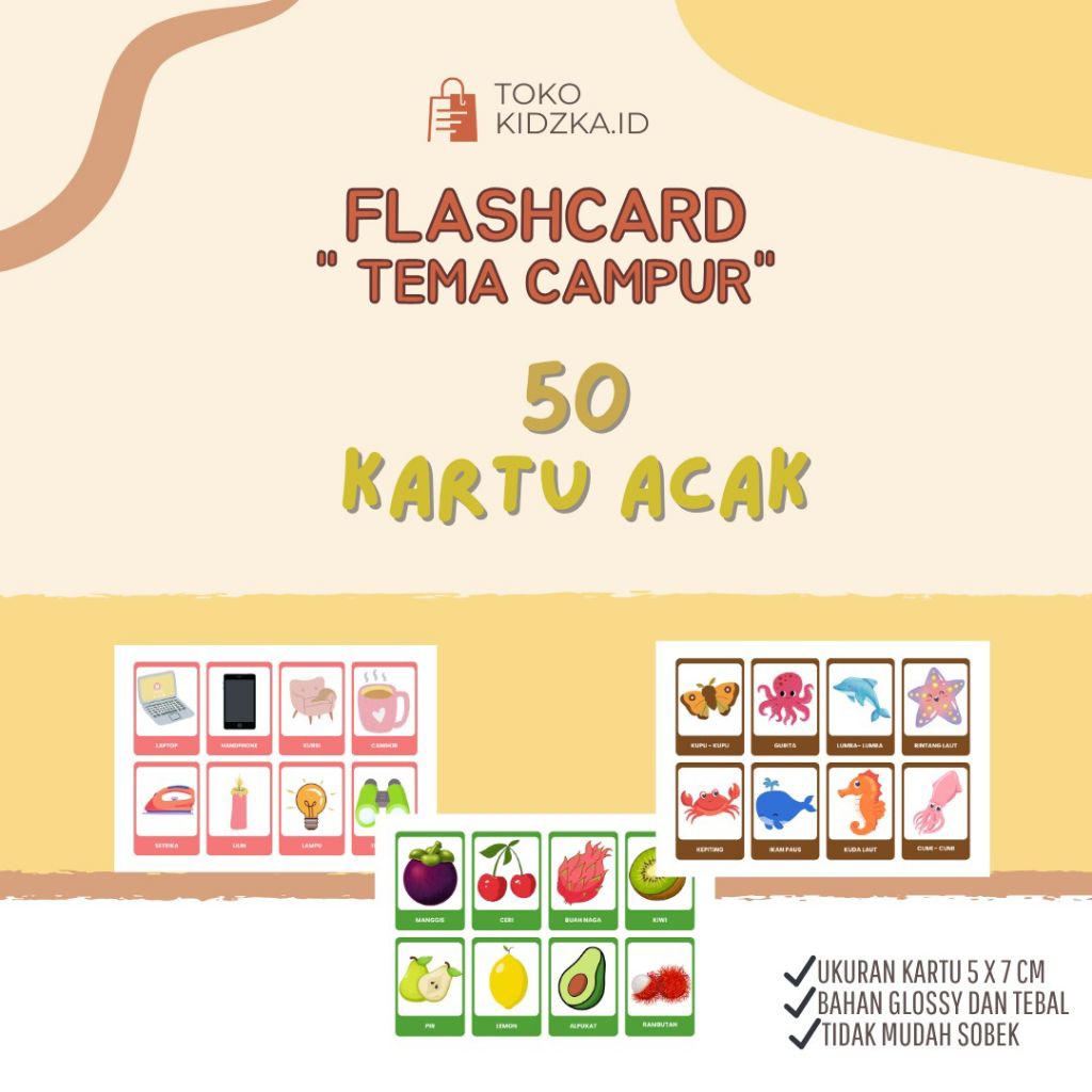 Flashcard Edukatif Anak – Belajar Sambil Bermain untuk Usia 1–5 Tahun