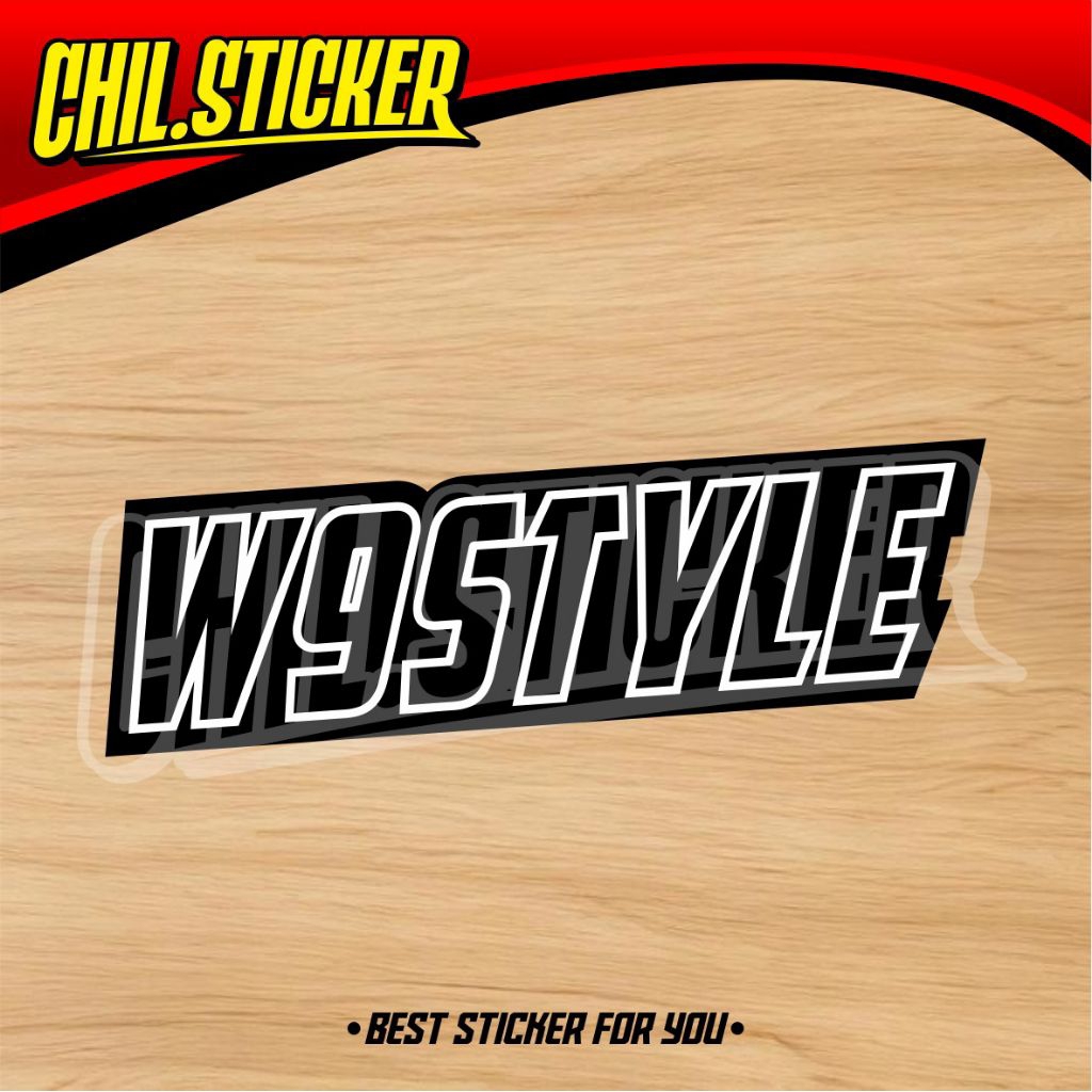 STIKER W9 STYLE Sticker GL W9 Style Sticker Viral Sticker Terbaru Sticker Walisongo WS8