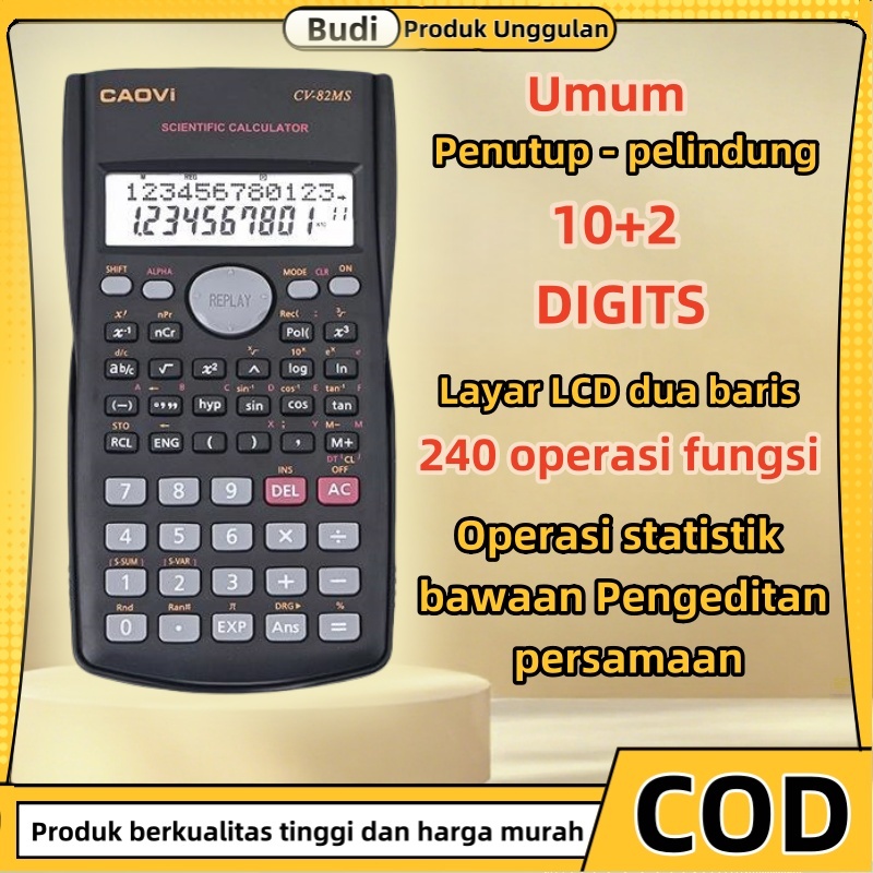 

Original CVOAI Kalkulator Scientific ilmiah Calculator Scientific Kalkulator Sekolah 240 Fungsi