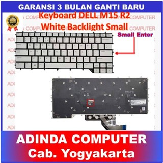Keyboard Dell Alienware M15 R2 R3 R4 White RGB Backlight