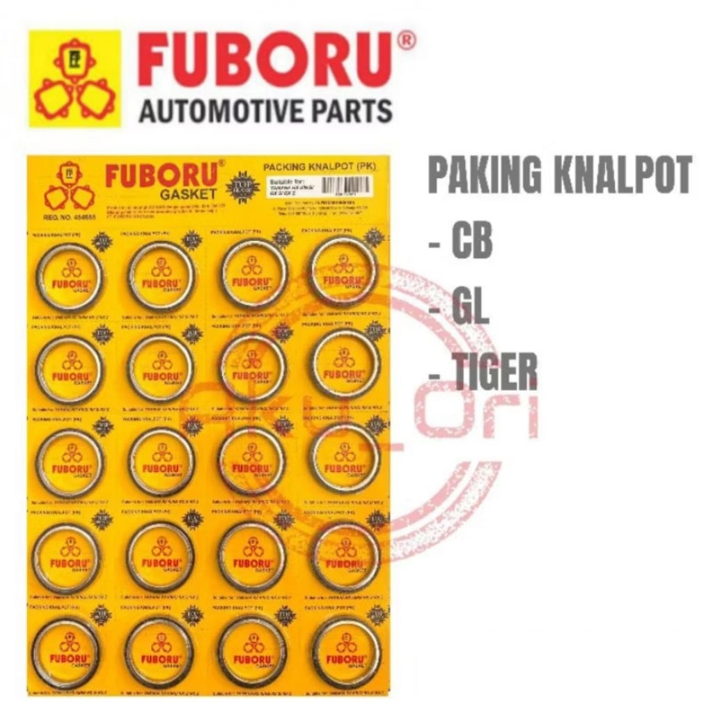 10 pcs PAKING KNALPOT CB GL FUBORU asbes gasket knalpot tiger verza mega pro crf