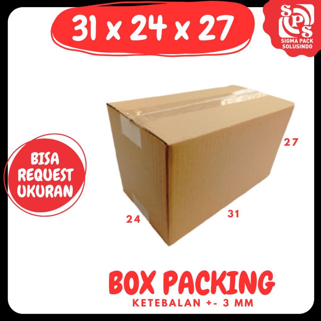 

Box 31x24x27 Kardus A1 Packing Botol Karton Dus Kotak Kemasan kosmetik Jamu Obat Madu Zigma Shop