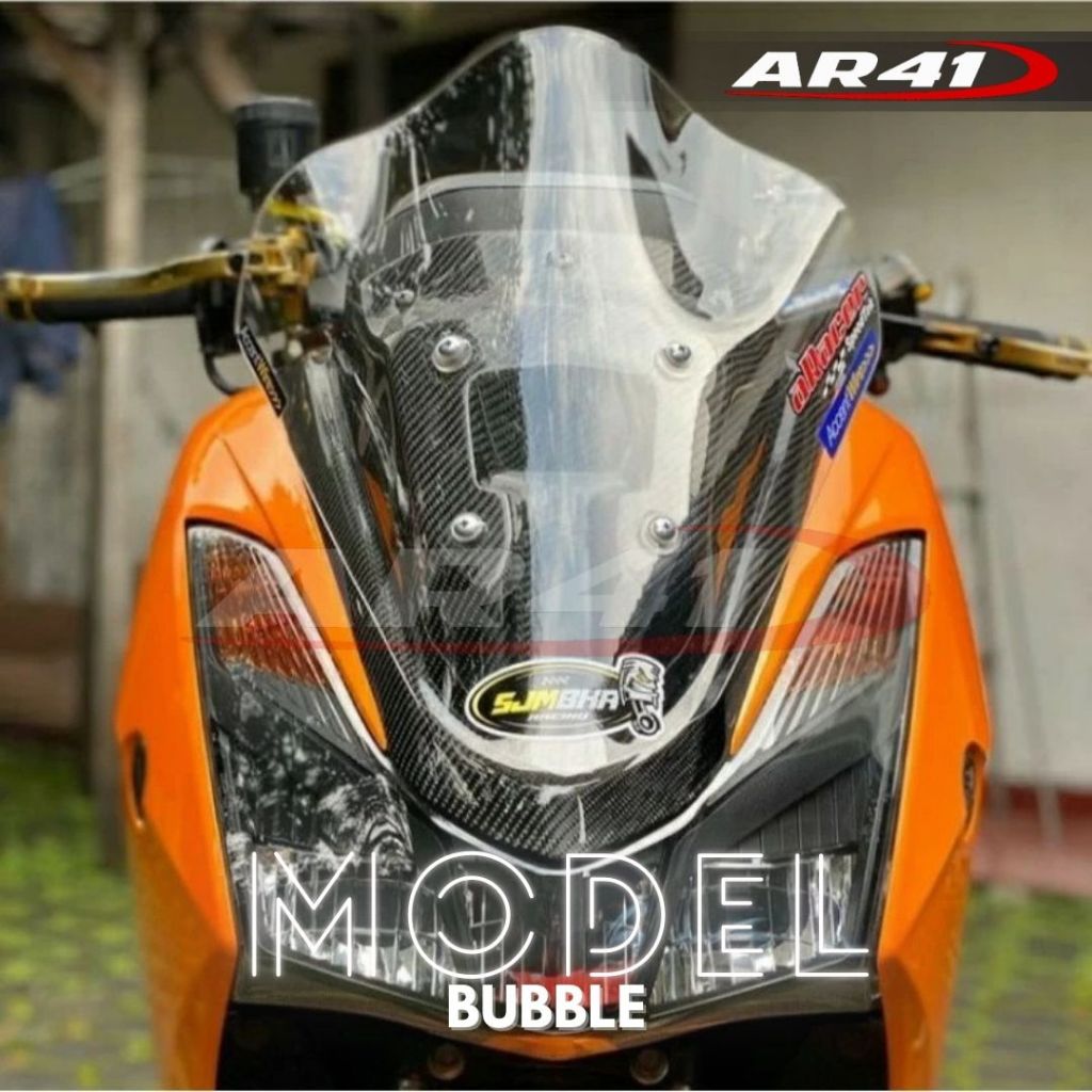 Windshield Visor Yamaha Lexi 125 old BUBBLE Winshield Yamaha Lexi 125 old BUBBLE AR41