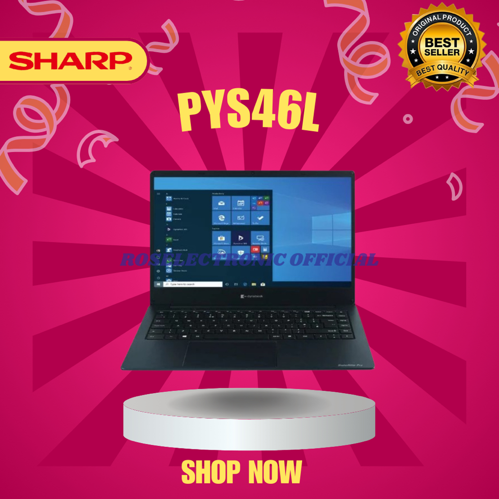 SHARP NOTEBOOK DYNABOOK CORE I3 PYS46L-04102E 4GB/PSY-46L/PSY 46L/SHARP NOTEBOOK DYNABOOK/ORIGINAL