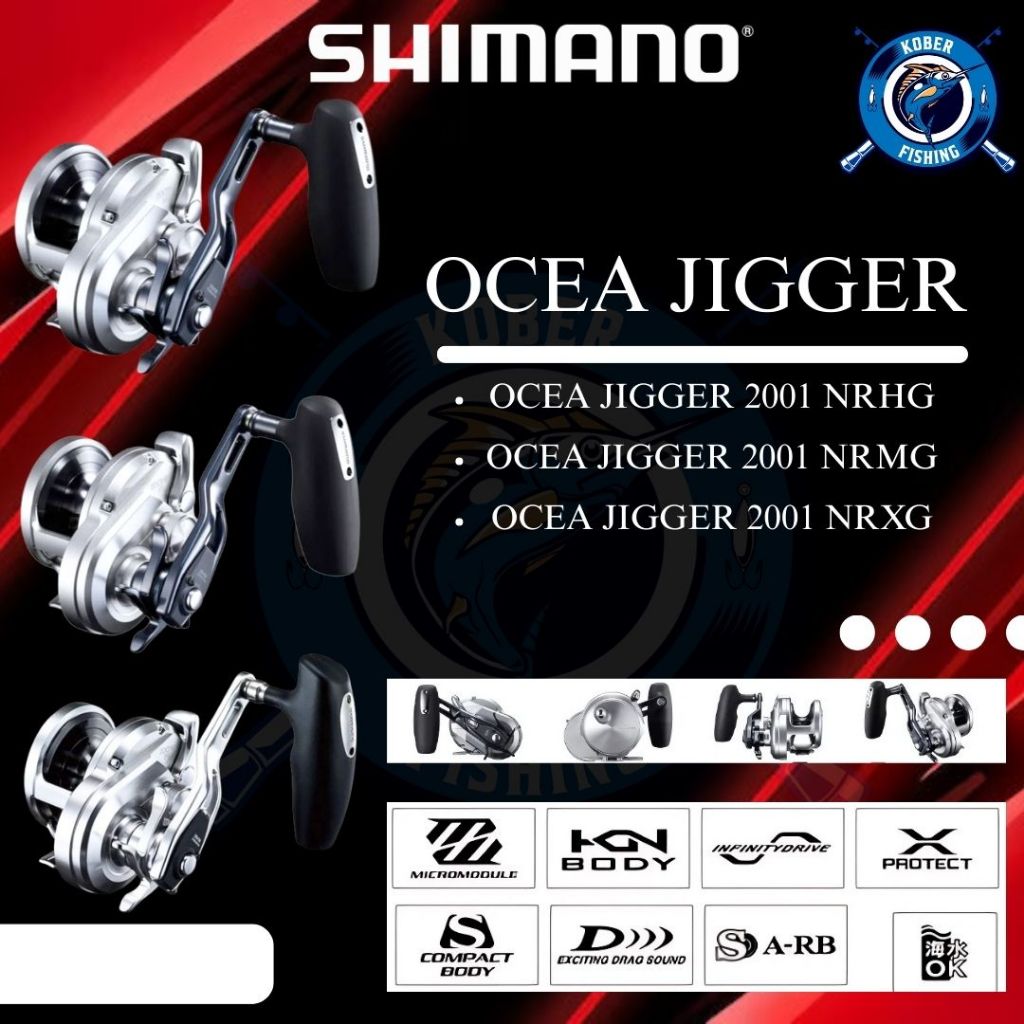 REEL OVERHEAD SHIMANO 2021 OCEA JIGGER 2001