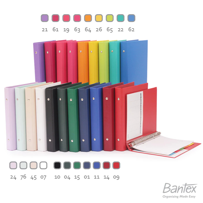 

Bantex - Binder Multiring A5 / Buku Catatan Karton Hardcover 20 Ring - 1324