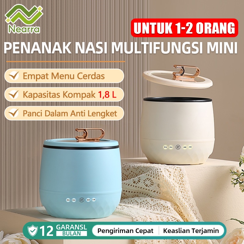 Panci sup penanak nasi multifungsi anti lengket 1,6L/1,8L bernilai tinggi 450w/warna mini