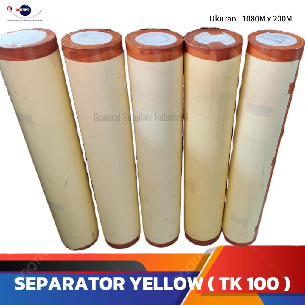 

Separator Yellow TK 100 Uk 1080M x 200M | Release Paper Yellow