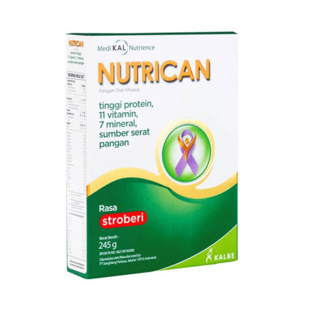 

NUTRICAN 245 gr - Stroberi - Susu Pasien Kanker Tinggi Protein