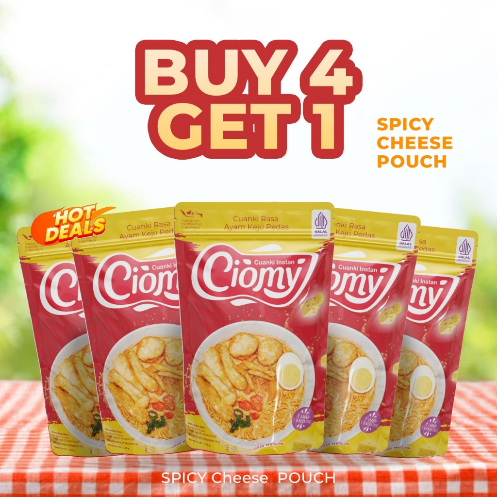 

CIOMY - Bundling 5 Pouch Kuah Ayam Keju Pedas