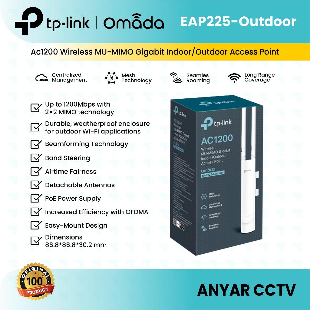 Access Point TP Link EAP225 Outdoor AC1200 Gigabit - EAP 225 Outdoor
