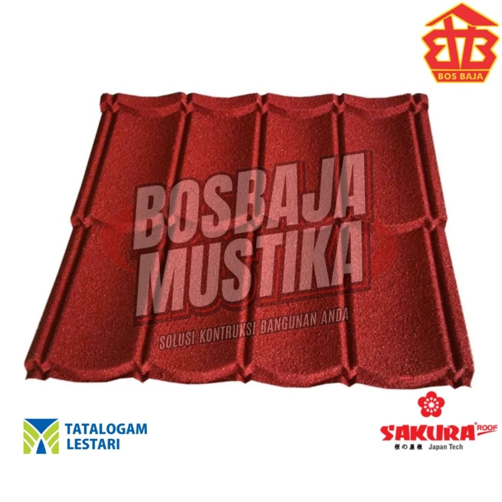 GENTENG METAL PASIR SAKURA ROOF 2X4X0,25MM