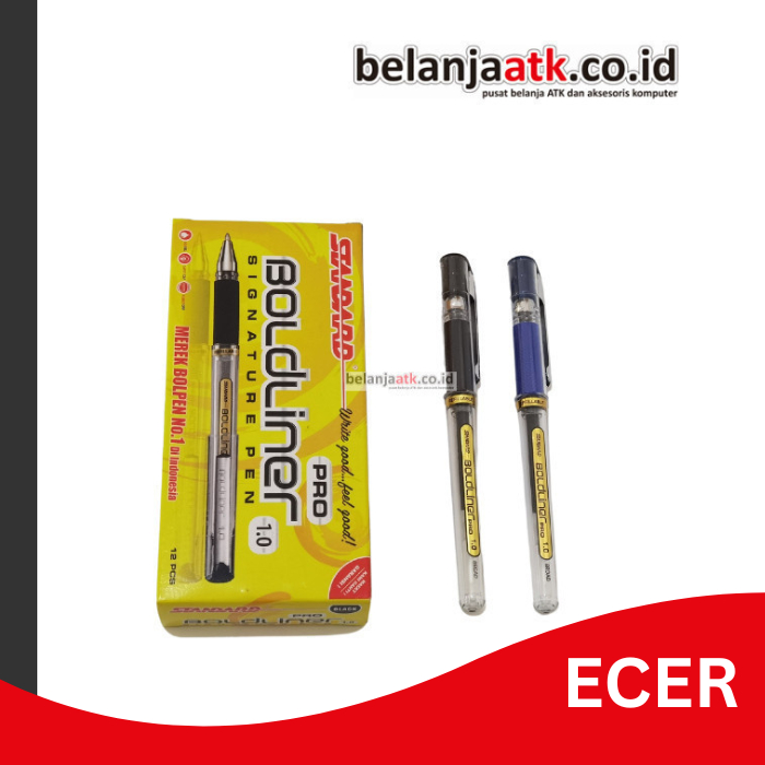 

[ECER] Pulpen/Bolpen/Bolpoin Gel Standard Boldliner Pro 1.0 mm