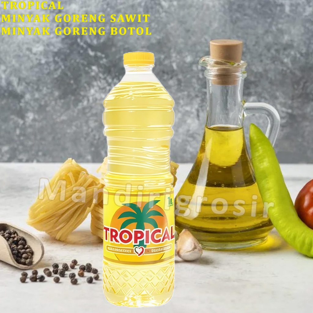 

Minyak Goreng Sawit * Tropical Oil * Minyak Goreng Botol * 1 Liter