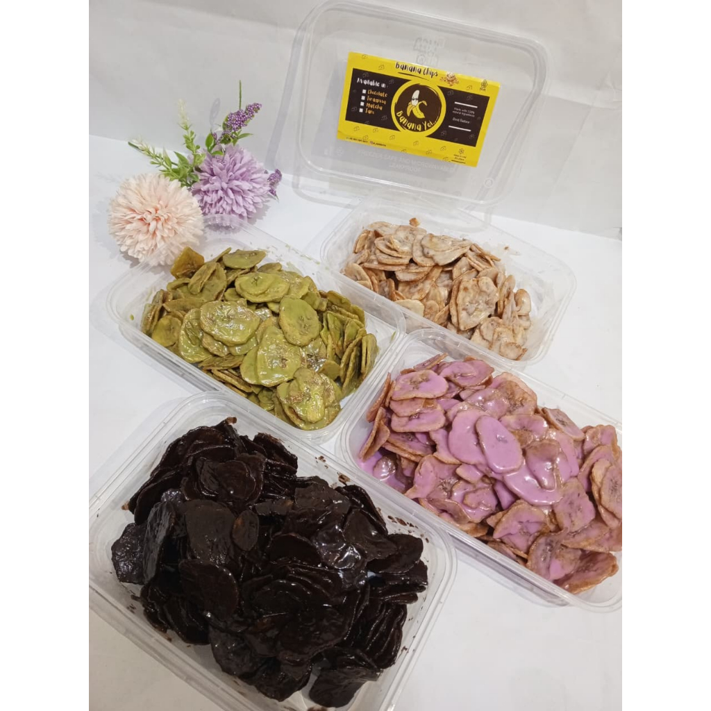 

Keripik Pisang Lumer / Banana Chips Lumer / Kripik Pisang Lumer 150gr BOX 500ml by Banana Yoi
