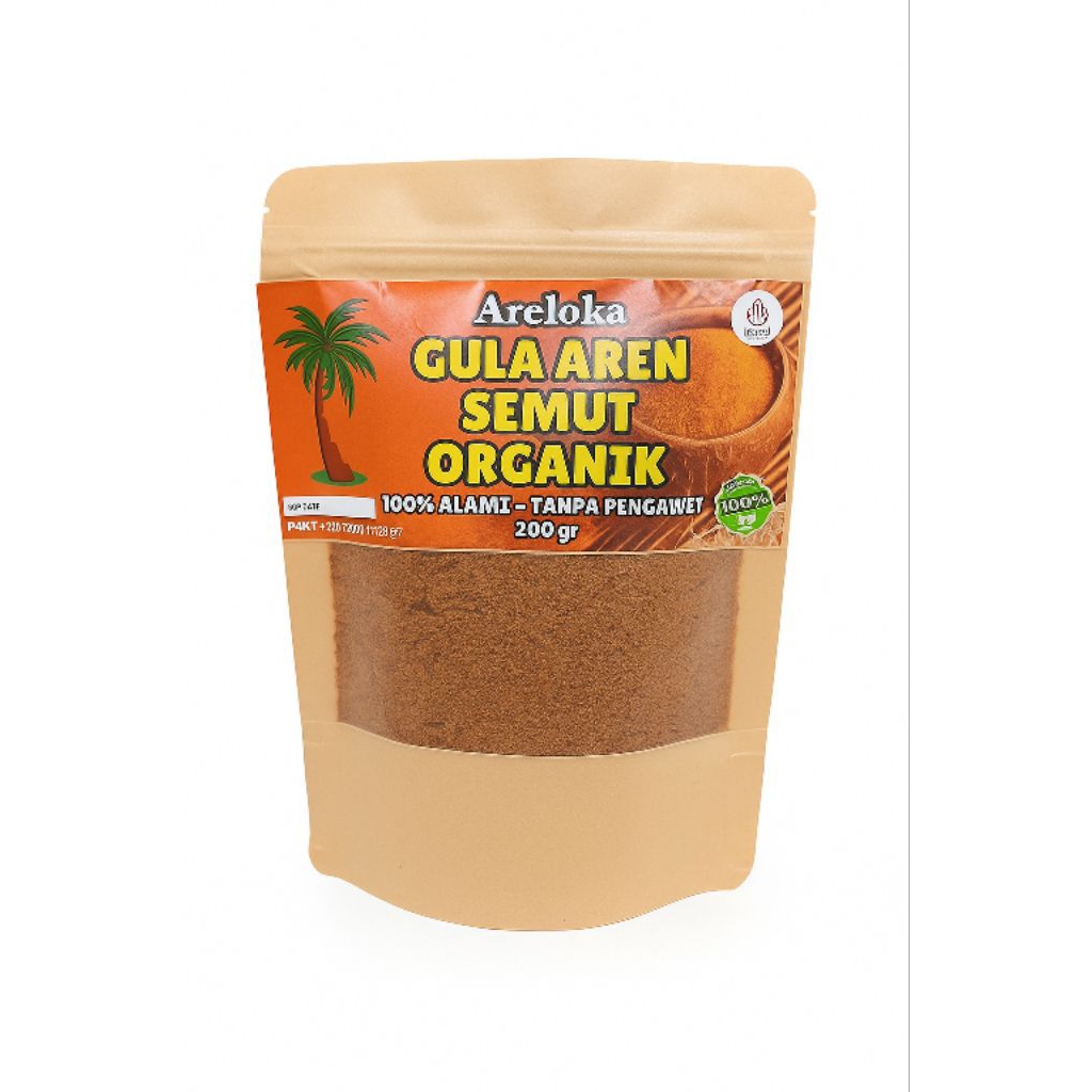 

ARELOKA Gula Aren Bubuk Semut Organik Premium 200 gram Alami Tanpa Bahan Pengawet