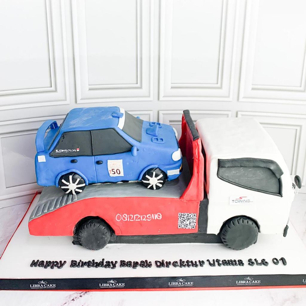 

kue ulang tahun/birthday cake/Kue Ultah Tema Towing/ Towing Cake/Kue Birthday Jakarta