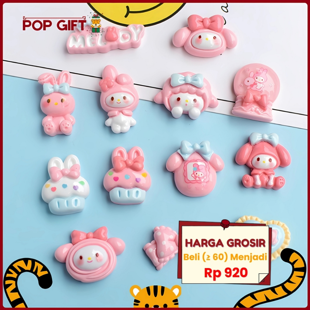 

PG Resin Clay Stiker 3D Untuk Case HP Botol Minum Notebook DIY Cartoon Melody DIY Aksesoris 3D-015