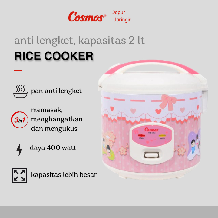 Rice Cooker Cosmos CRJ-3232 RICE COOKER 2 LITER