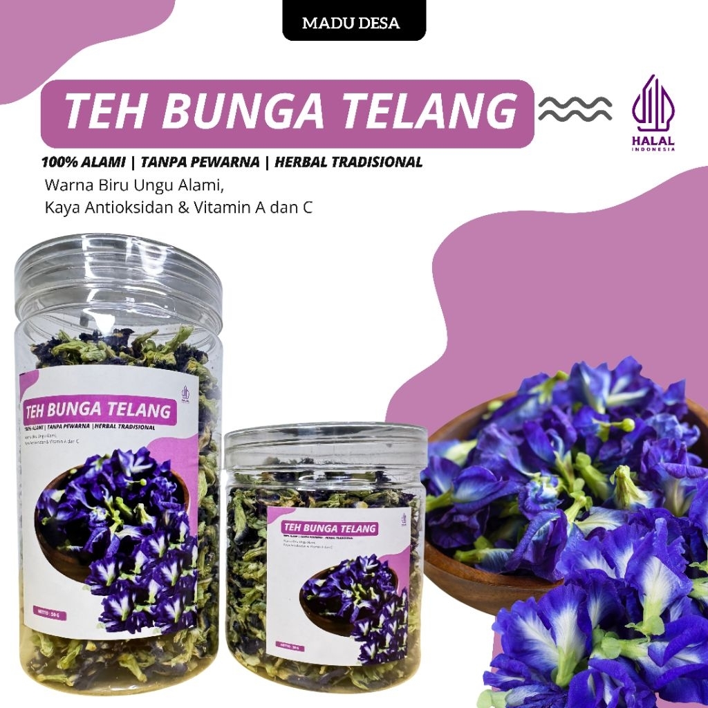 

Bunga Telang Kering Organik